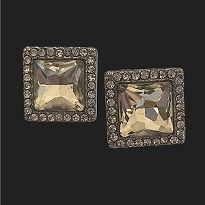 Princess Cut Cz Earrings pierced